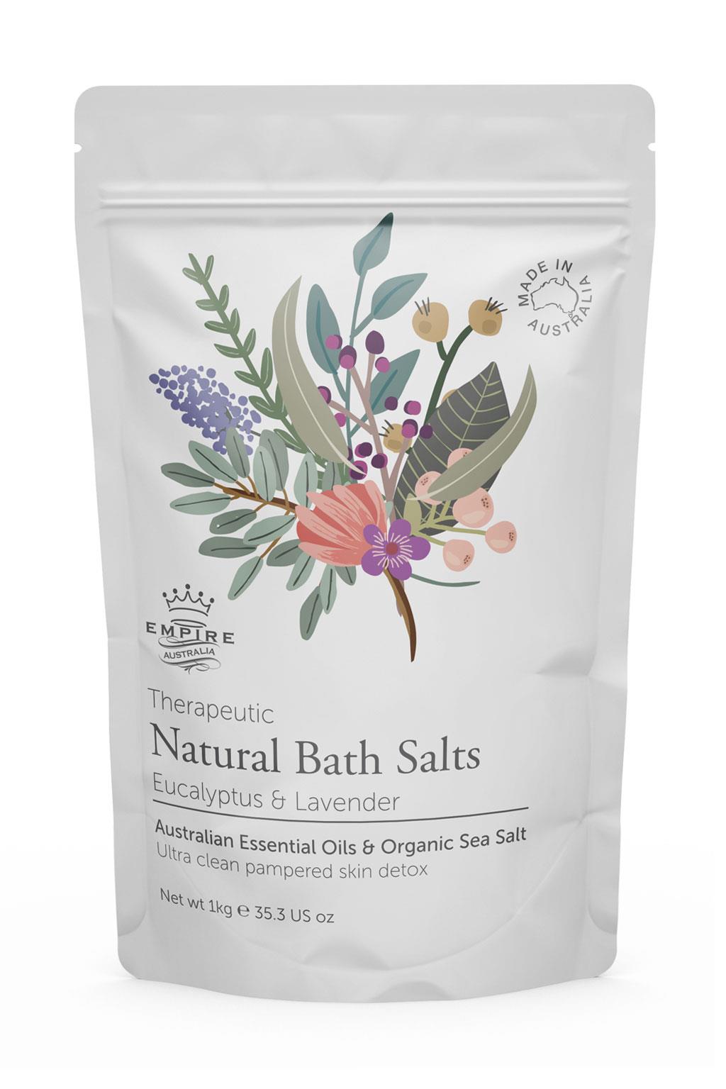  Therapeutic Eucalyptus & Lavender Bath Salts 1 Kg Brisbane Florist